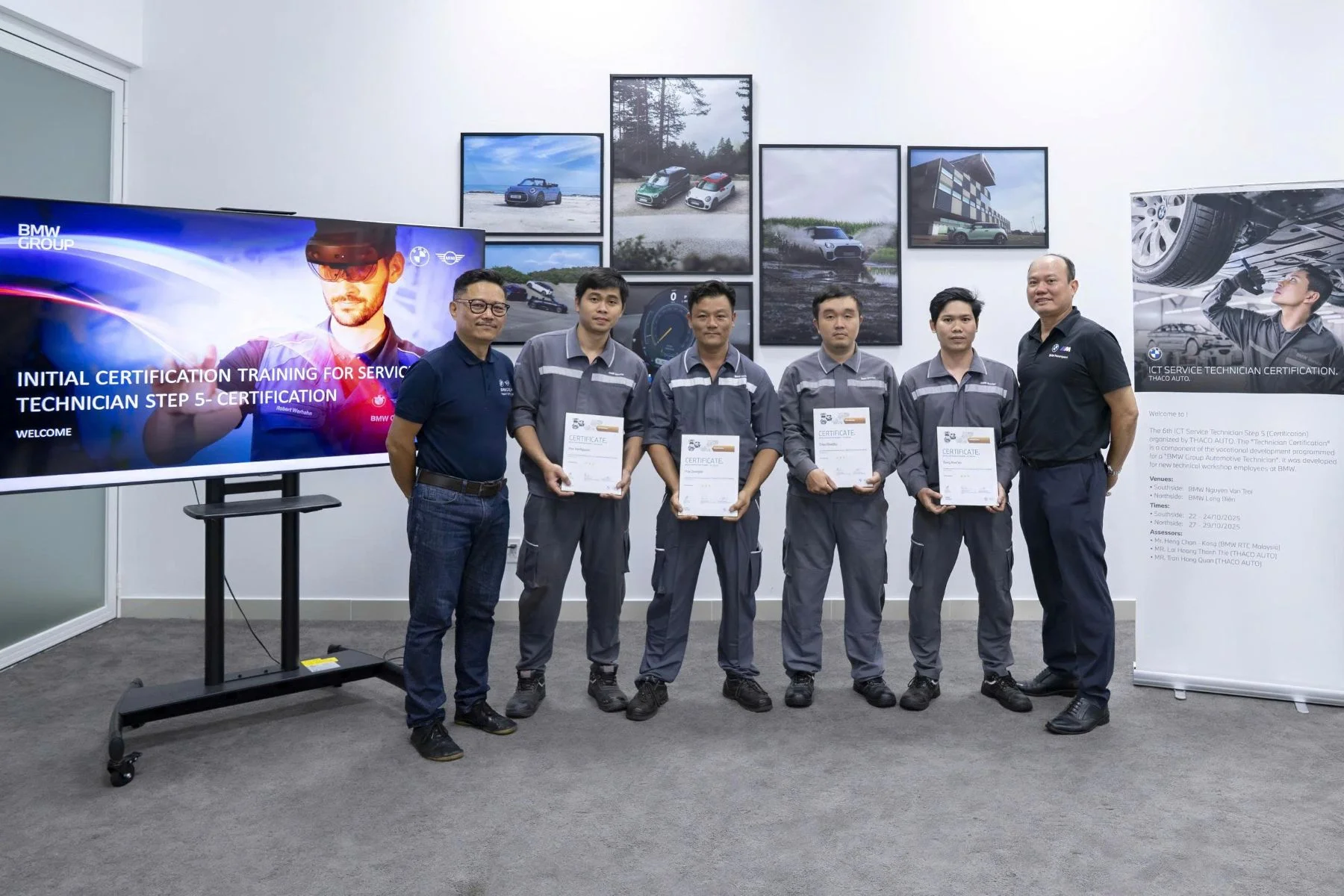 Đội ngũ kỹ thuật viên THACO AUTO đạt chứng chỉ quốc tế từ Tập đoàn BMW