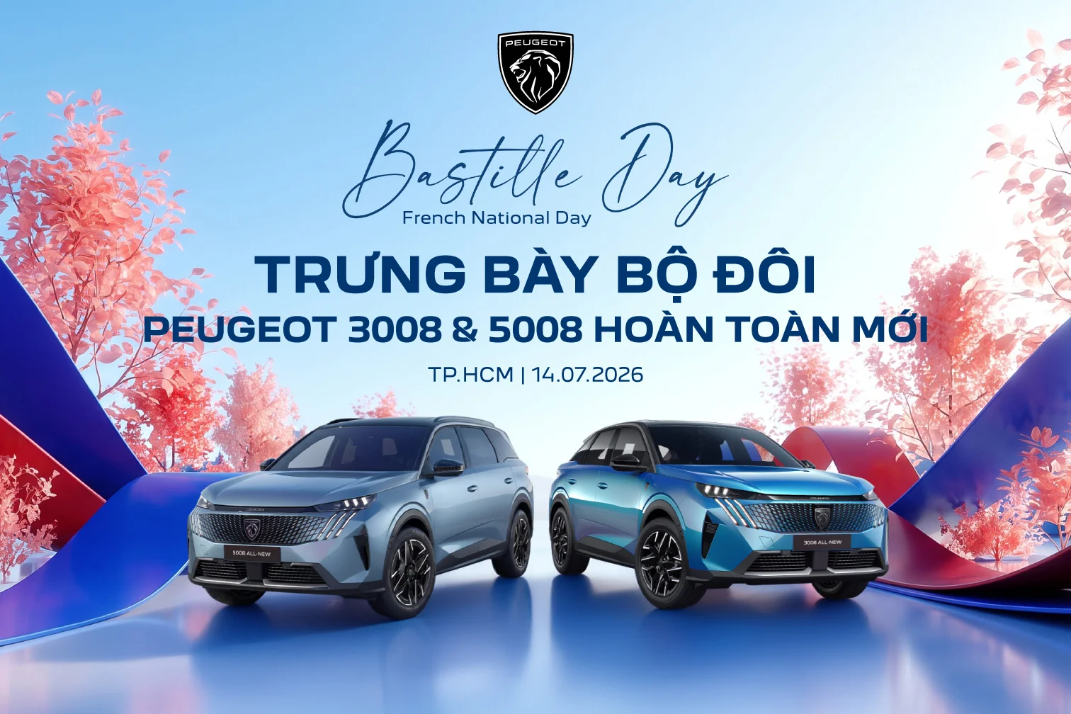PEUGEOT TÔN VINH TINH THẦN PHÁP TẠI BASTILLE DAY 2026