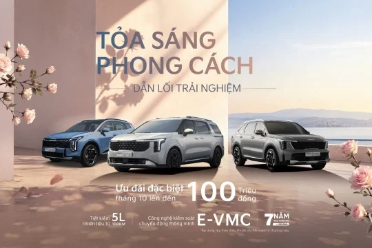 KIA BÙNG NỔ ƯU ĐÃI – CƠ HỘI SỞ HỮU XE KIA VỚI ƯU ĐÃI ĐẾN 100 TRIỆU ĐỒNG