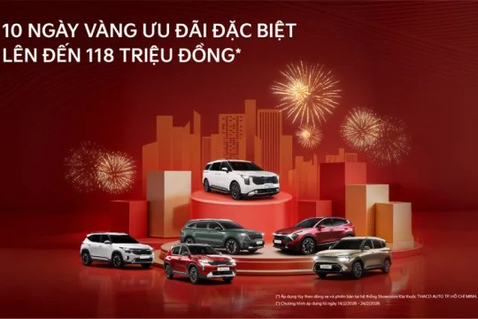10 ngày vàng ưu đãi đặc biệt lên đến 118 triệu đồng xe Kia