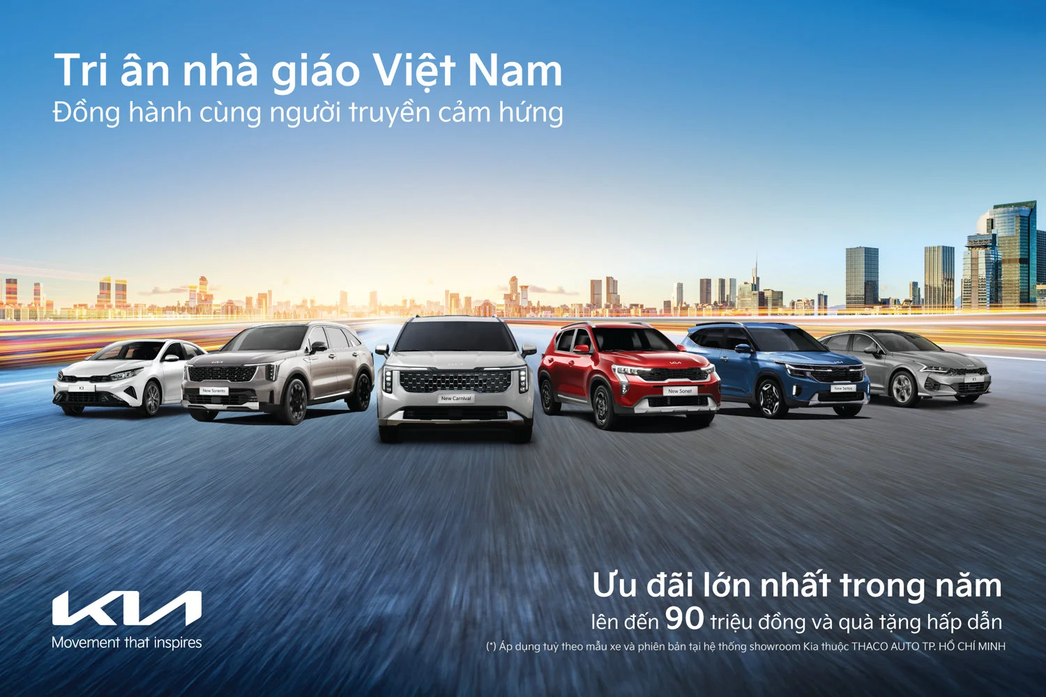 KIA ƯU ĐÃI ĐẶC BIỆT TRI ÂN NHÀ GIÁO VIỆT NAM 20.11