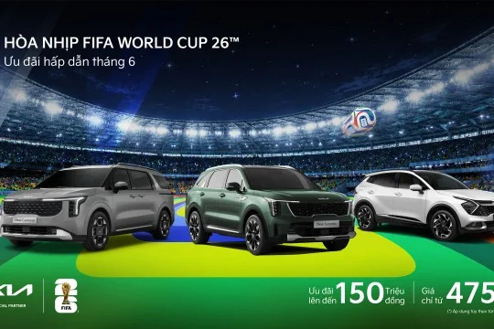 Tháng 6, hòa nhịp cùng FIFA World Cup 2026™ Kia ưu đãi hấp dẫn lên đến 150 triệu đồng
