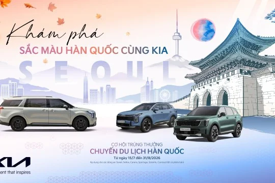Sở hữu SUV Kia, khám phá Hàn Quốc: Nhận voucher du lịch tổng trị giá lên đến 800 triệu đồng