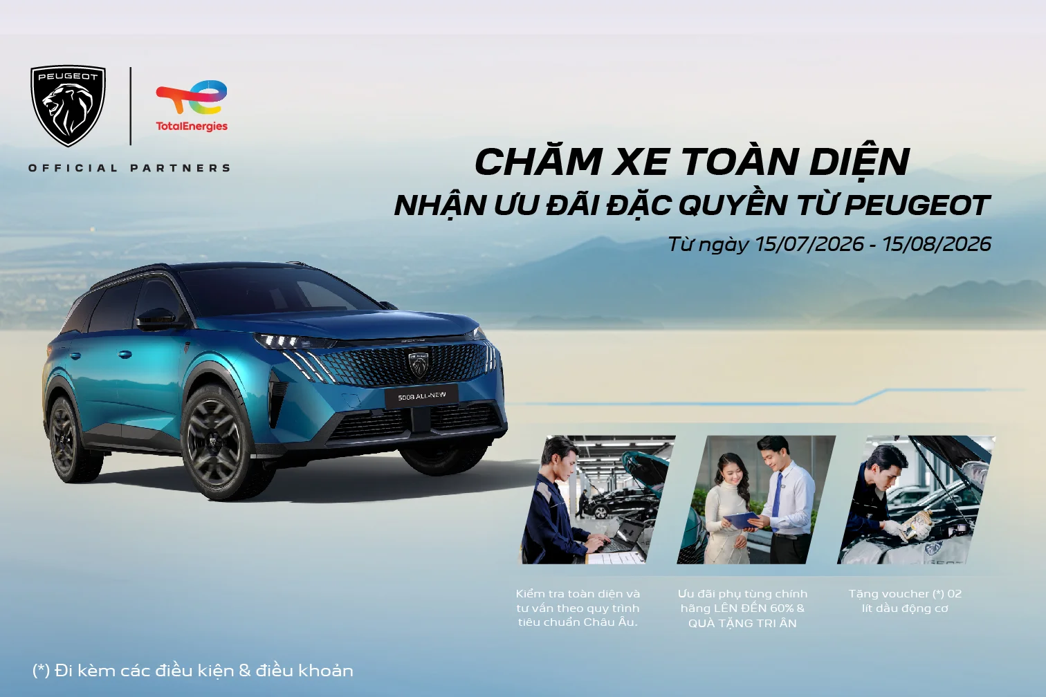 CHĂM XE TOÀN DIỆN - NHẬN ƯU ĐÃI ĐẶC QUYỀN TỪ PEUGEOT