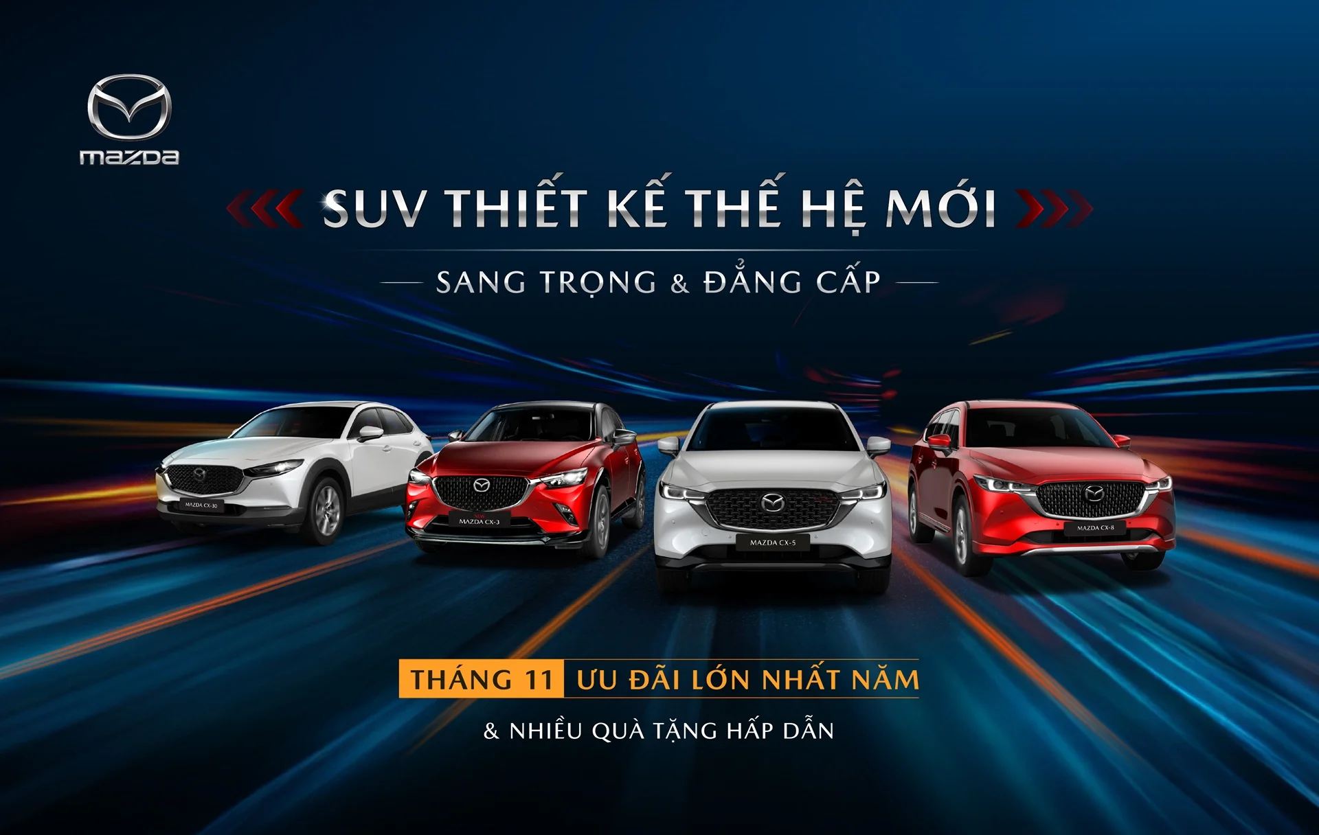 THÁNG 11 - MAZDA HỒ CHÍ MINH KHỞI ĐỘNG MÙA ƯU ĐÃI LỚN NHẤT NĂM