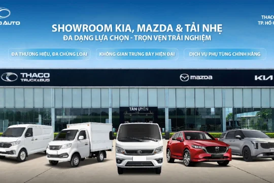 Showroom Kia, Mazda & Tải nhẹ tại THACO AUTO TP.HCM – Đa dạng lựa chọn, thuận tiện trải nghiệm