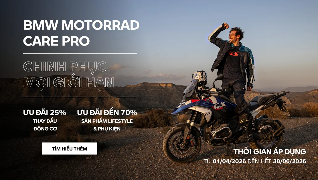 BMW MOTORRAD VIỆT NAM TRIỂN KHAI CHƯƠNG TRÌNH ƯU ĐÃI BMW MOTORRAD CARE PRO