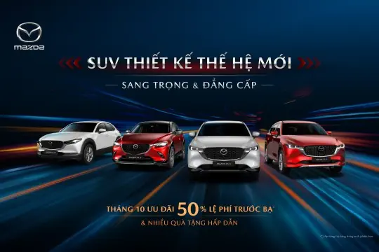 Tháng 10 – Mazda ưu đãi đến 40 triệu, đón đầu xu hướng mới dịp cuối năm
