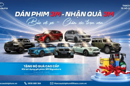 DÁN PHIM 3M – NHẬN QUÀ 3M BẢO VỆ XE – CHĂM SÓC XE TRỌN VẸN