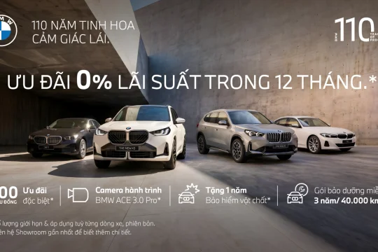ƯU ĐÃI 0% LÃI SUẤT TRONG 12 THÁNG – CƠ HỘI SỞ HỮU BMW VỚI QUYỀN LỢI ĐẶC BIỆT